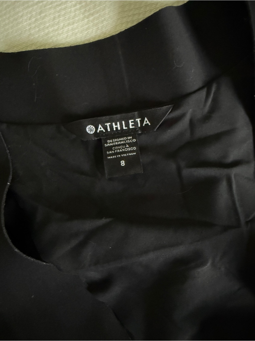 Athleta Black Open-Front Blazer, sz 8 - Picture 2 of 13